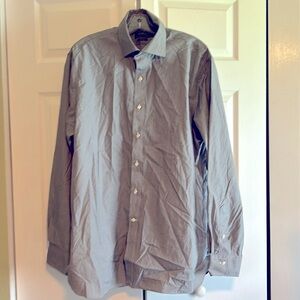 Polo Ralph Lauren Button Down Dress Shirt 17 1/2 Neck 36/37 Arm - Gray